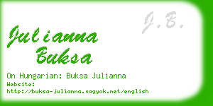 julianna buksa business card